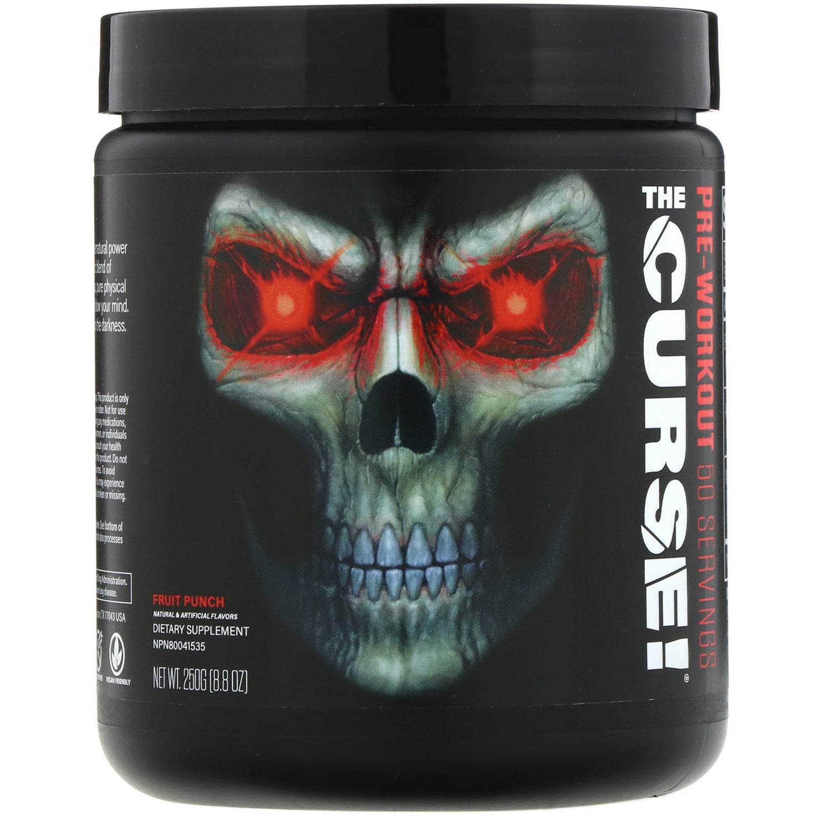JNX Sports, The Curse, Pre-Workout, Fruit Punch,  8.8 oz (250 g)