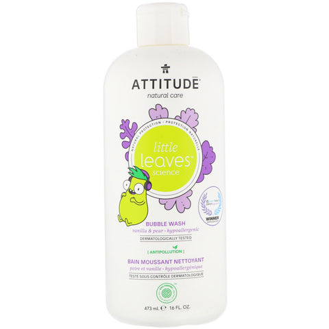 ATTITUDE, Little Leaves Science, Bubble Wash, Vanilla & Pear, 16 fl oz (473 ml)