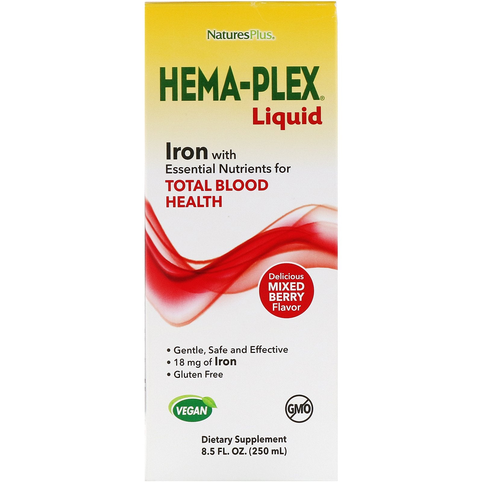 Nature's Plus, Hema-Plex Liquid, Mixed Berry, 8.5 fl oz (250 ml)