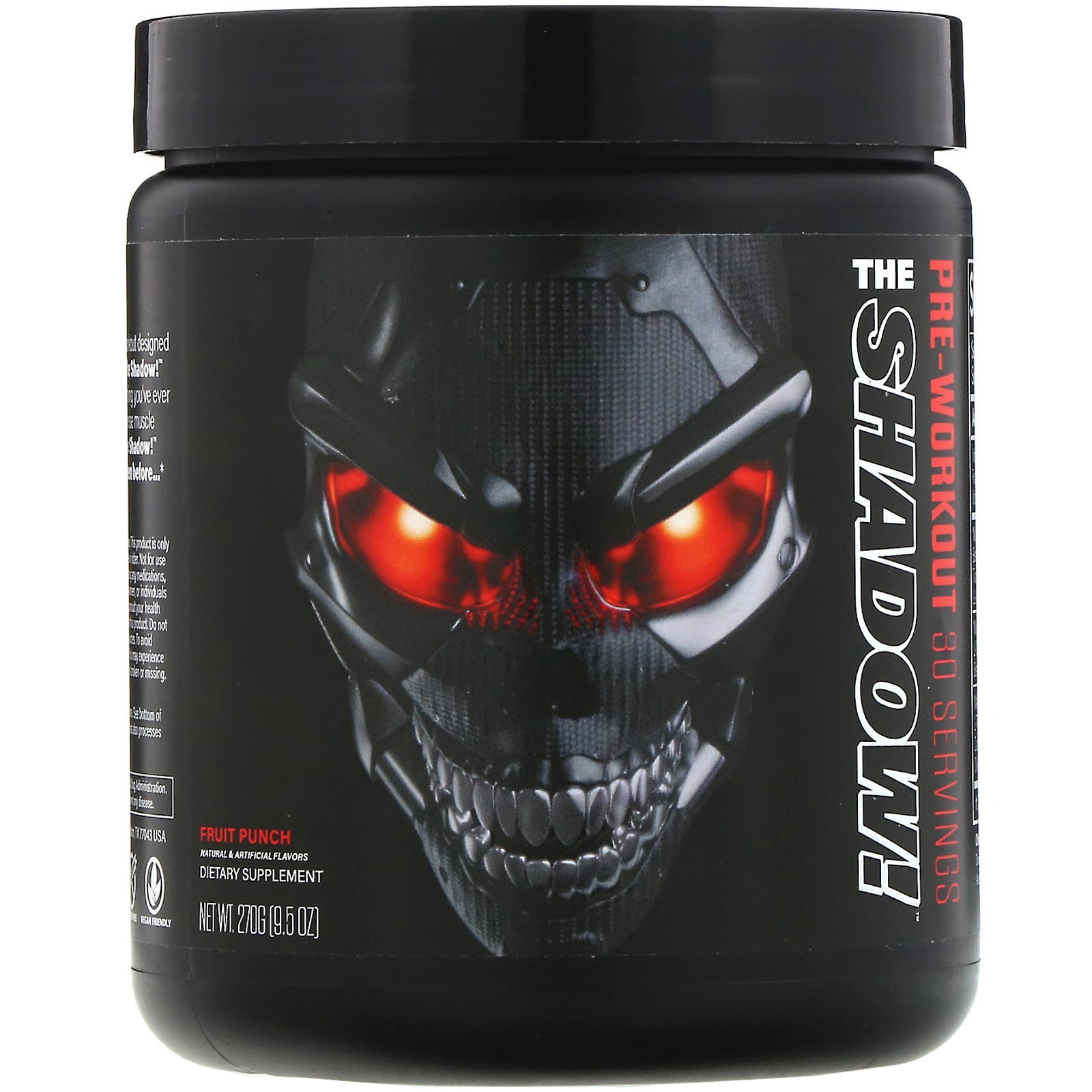 JNX Sports, The Shadow, Pre-Workout, Fruit Punch,  9.5 oz (270 g)