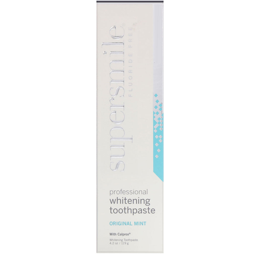 Supersmile, Professional Whitening Toothpaste, Fluoride Free, Original Mint, 4.2 oz (119 g)