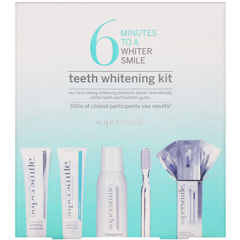 Supersmile, 6 Minutes to a Whiter Smile, Teeth Whitening Kit, 5 Piece Kit