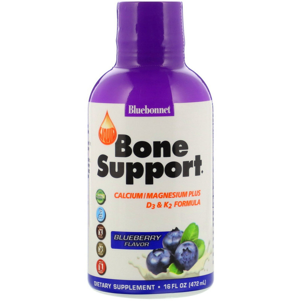 Bluebonnet Nutrition, Liquid Bone Support, Blueberry Flavor, 16 fl oz (472 ml)