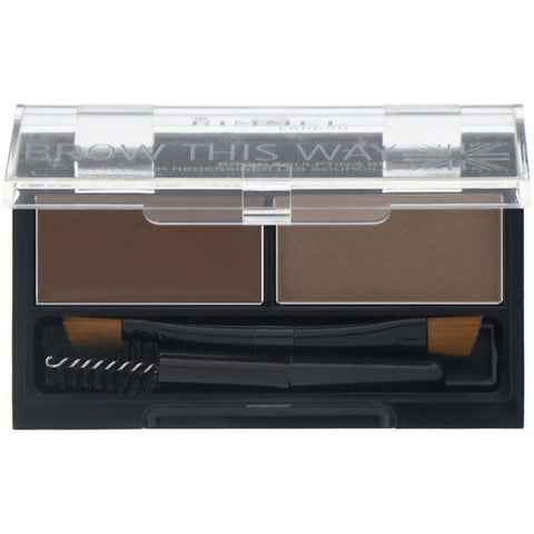 Rimmel London, Brow This Way Brow Sculpting Kit, 003 Dark Brown, 1 Kit