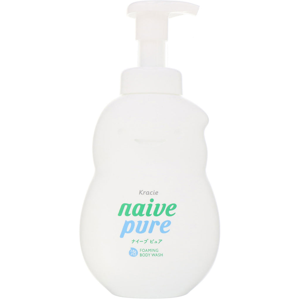 Kracie, Naive, Foaming Body Wash, Pure, 18.6 fl oz (550 ml)
