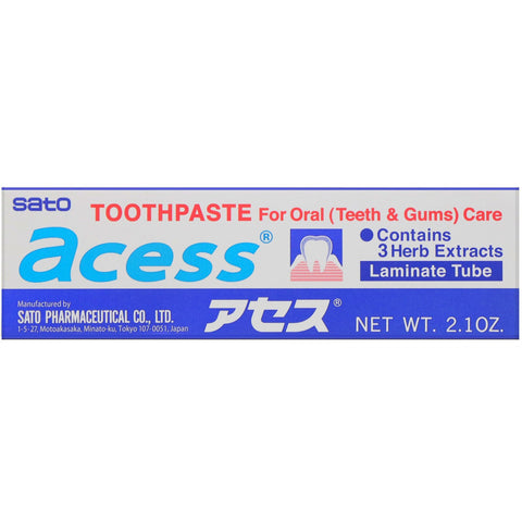 Sato, Acess, Toothpaste for Oral Care, 2.1 oz (60 g)