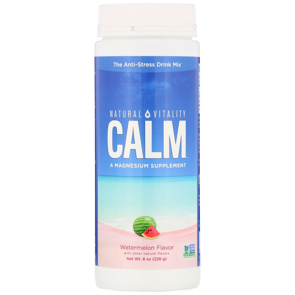 Natural Vitality, Calm, The Anti-Stress Drink Mix, Watermelon, 8 oz (226 g)