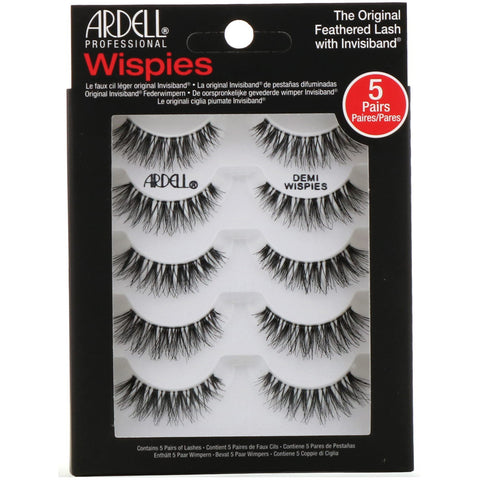 Ardell, Wispies, Original Feathered Lash With Invisiband, 5 Pairs