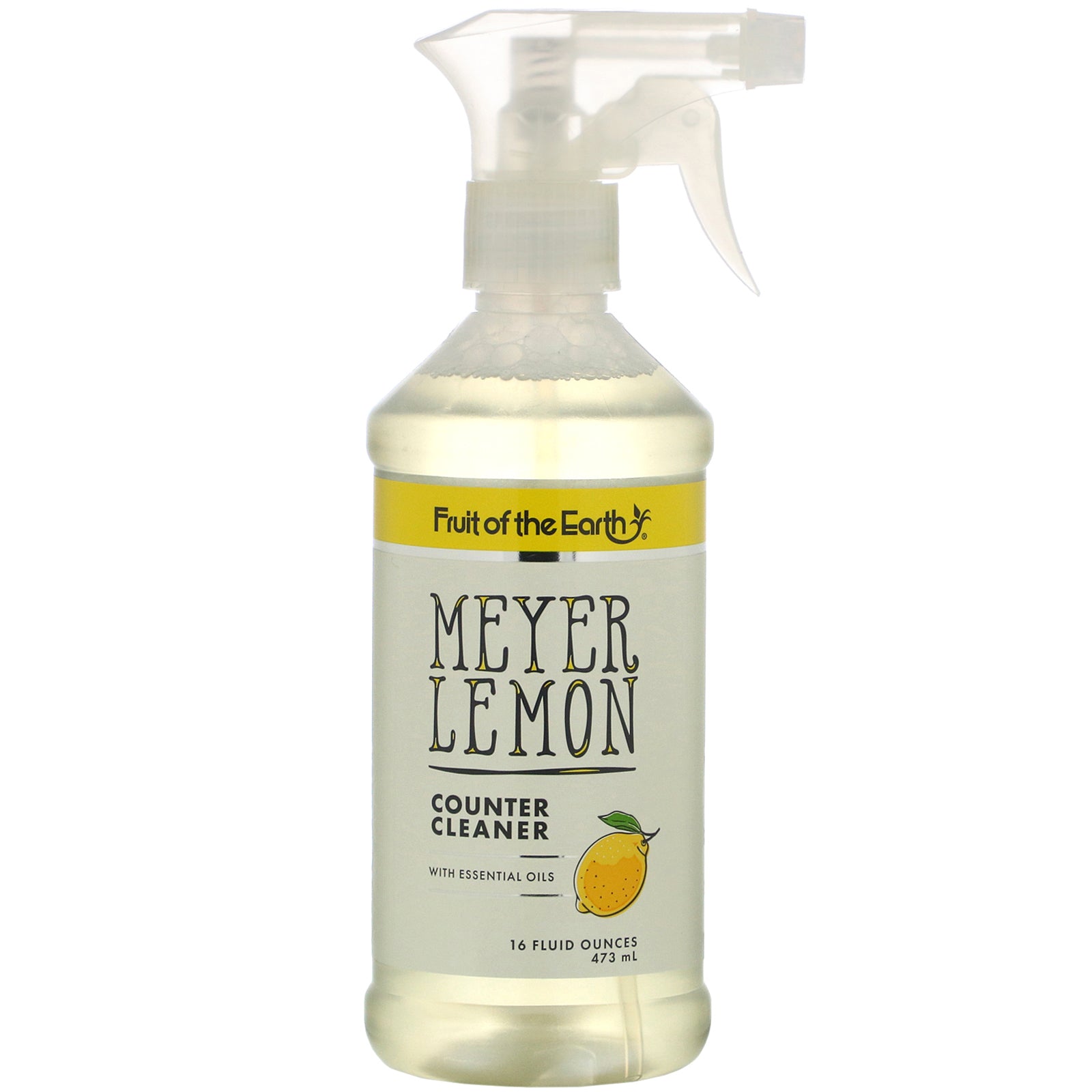 Fruit of the Earth, Meyer Lemon Counter Cleaner, 16 fl oz (473 ml)