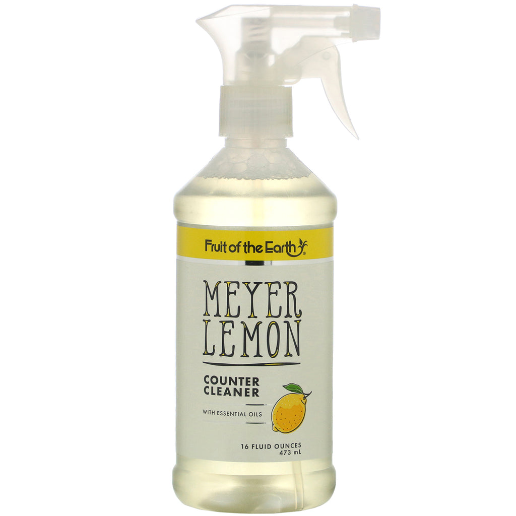 Fruit of the Earth, Meyer Lemon Counter Cleaner, 16 fl oz (473 ml)
