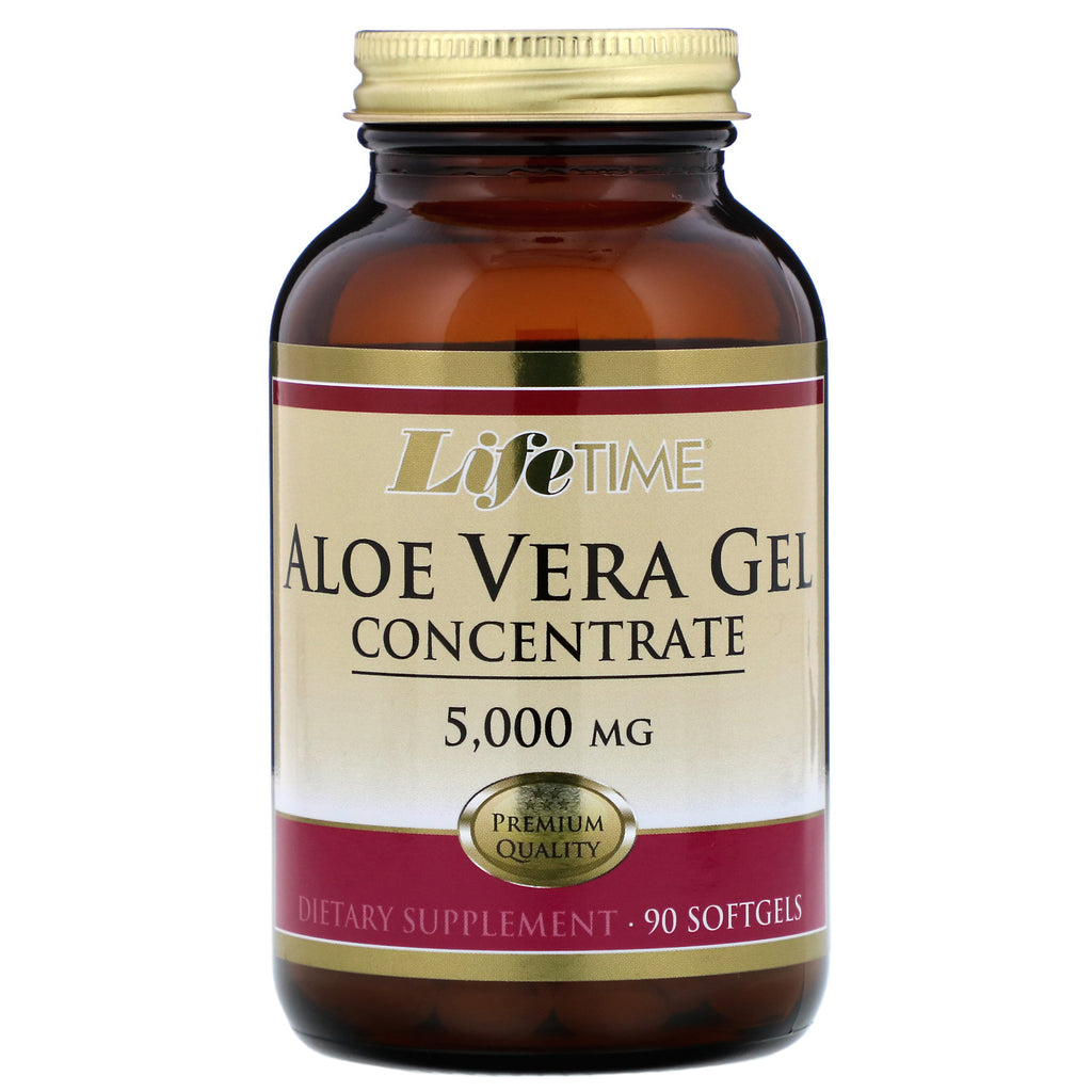 LifeTime Vitamins, Aloe Vera Gel Concentrate, 5,000 mg, 90 Softgels