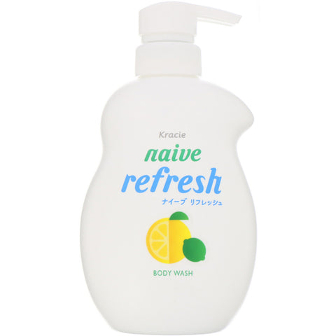 Kracie, Naive, Body Wash, Refresh, 17.9 fl oz (530 ml)