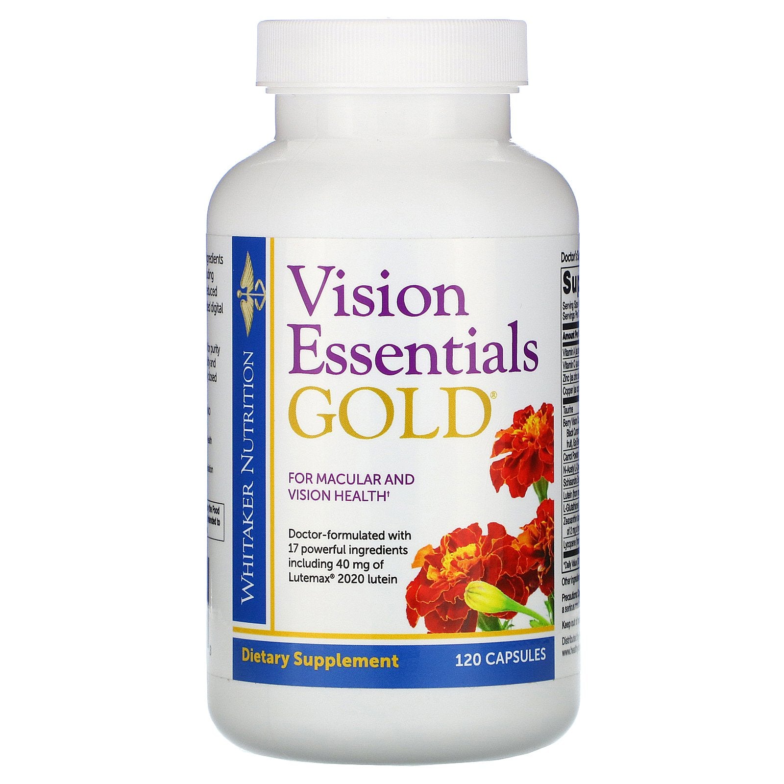 Dr. Whitaker, Vision Essentials Gold, 120 Capsules