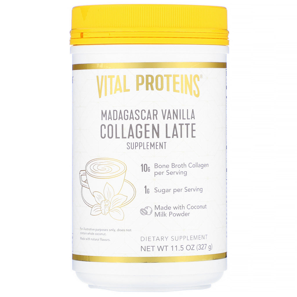 Vital Proteins, Collagen Latte, Madagascar Vanilla, 11.5 oz (327 g)