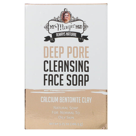 My Magic Mud, Deep Pore Cleansing Face Soap, Calcium Bentonite Clay, 3.75 oz (106.3 g)