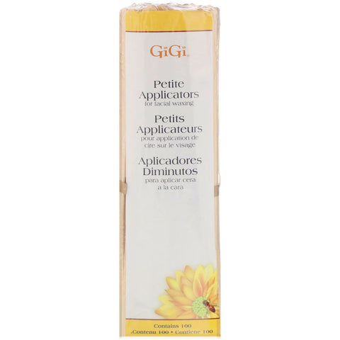 Gigi Spa, Petite Applicators for Facial Waxing, 100 Petite Applicators