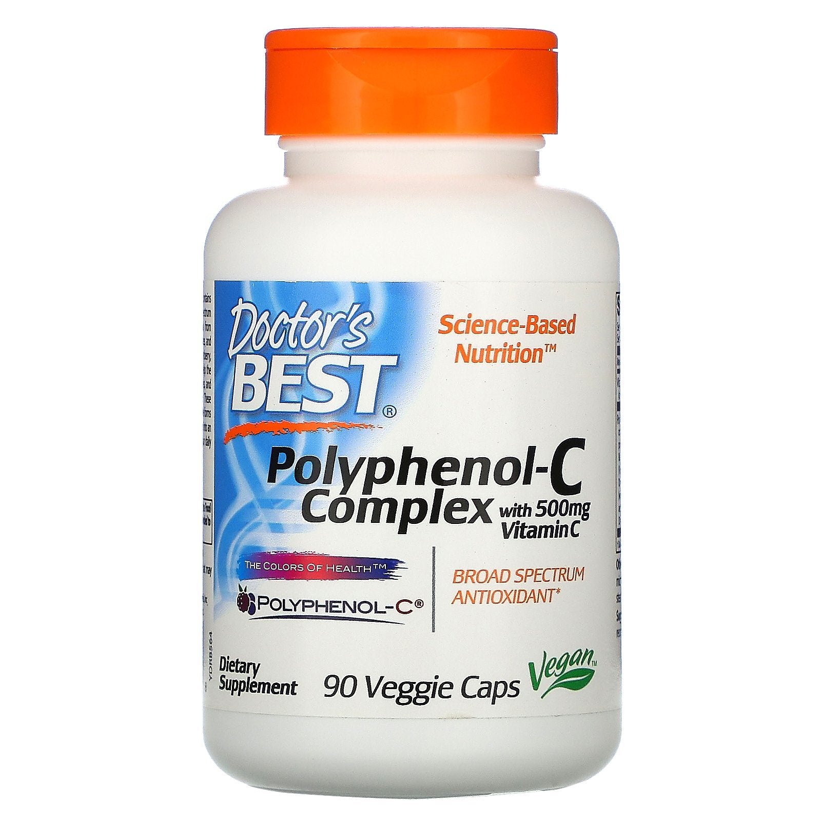 Doctor's Best, Polyphenol-C Complex with Vitamin C, 90 Veggie Caps