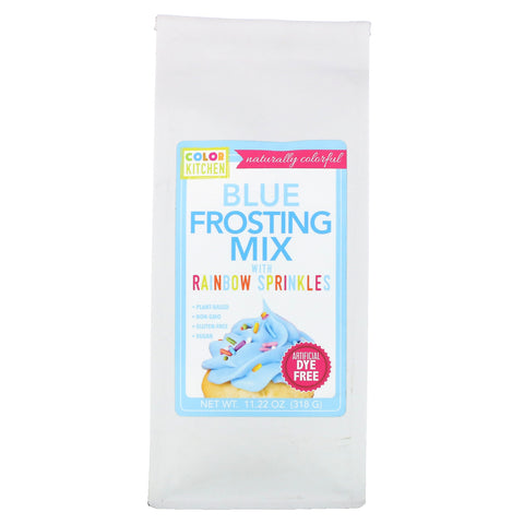 ColorKitchen, Blue Frosting Mix with Rainbow Sprinkles, 11.22 oz (318 g)