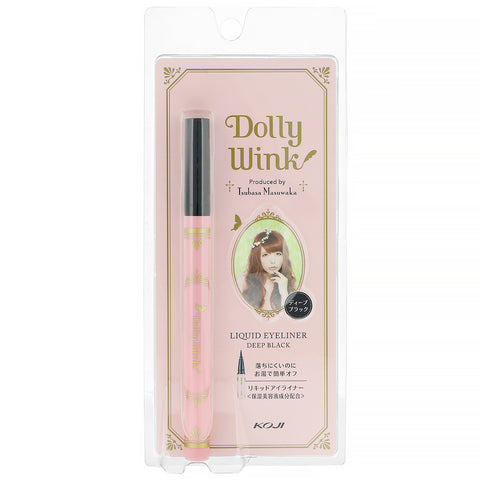 Koji, Dolly Wink, Liquid Eyeliner, Deep Black, 0.2 fl oz (7 ml)
