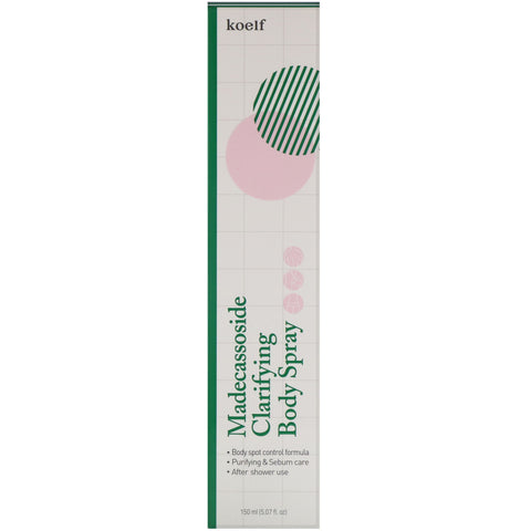 Koelf, Madecassoside Clarifying Body Spray, 5.07 fl oz (150 ml)