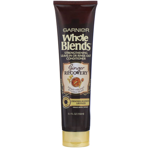 Garnier, Whole Blends,  Strengthening Leave-In or Rinse-Out Conditioner, Ginger Recovery, 5.1 fl (150 ml)