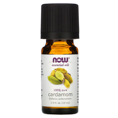 Now Foods, Essential Oils, 100% Pure Cardamom, 1/3 fl oz (10 ml)