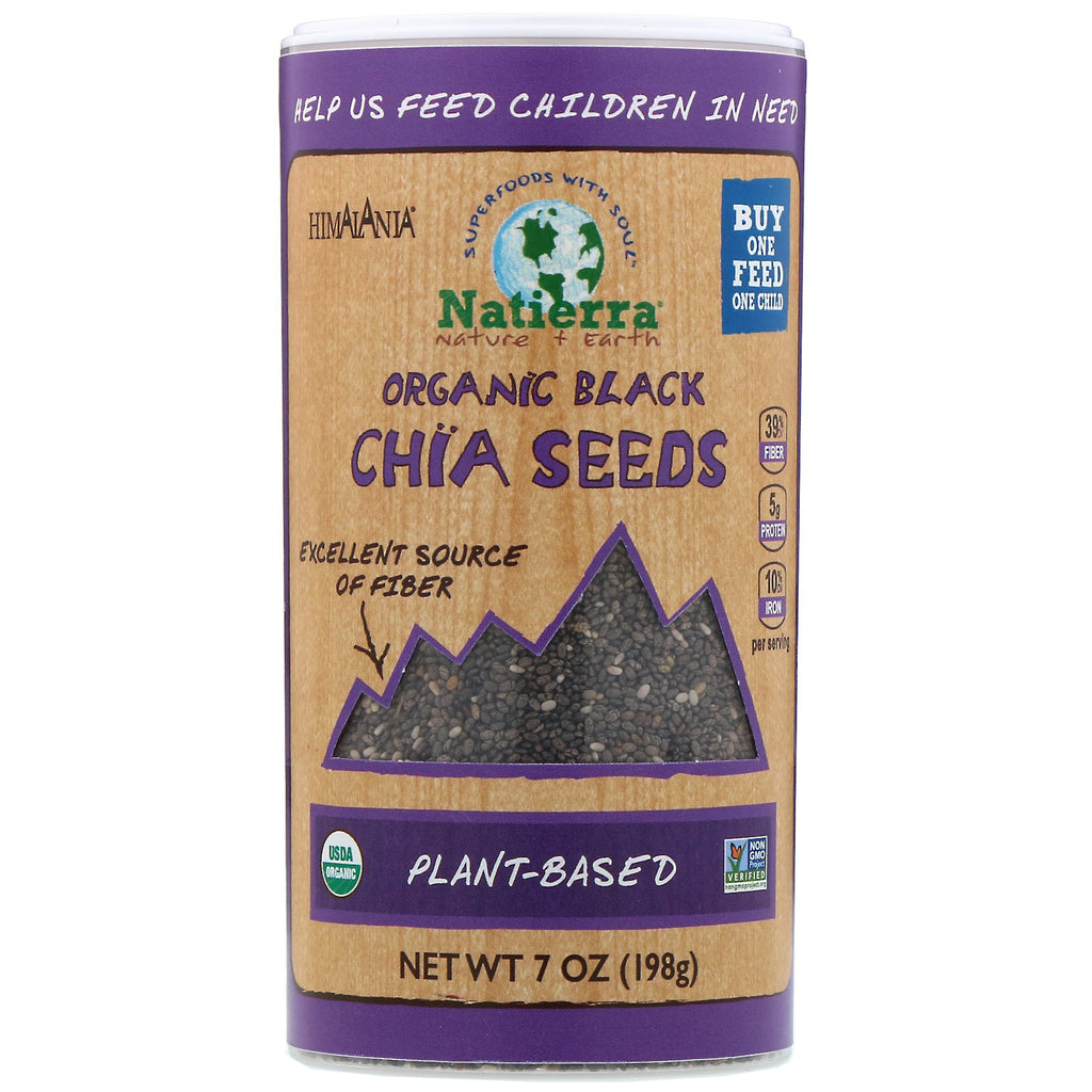 Himalania, Organic Black Chia Seeds, 7 oz (198 g)