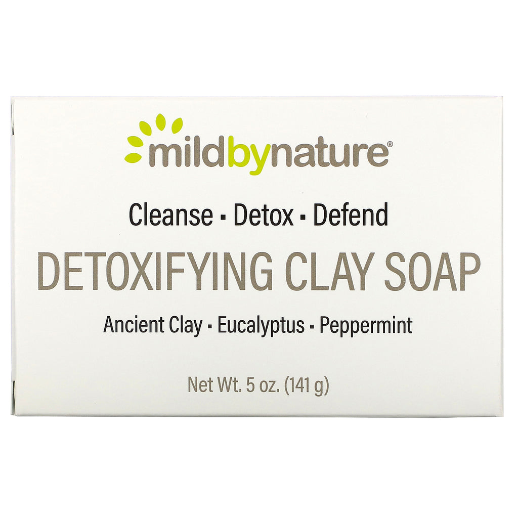 Mild By Nature, Detoxifying Clay, Bar Soap, Eucalyptus & Peppermint, with Ancient Clay, 5 oz (141 g)