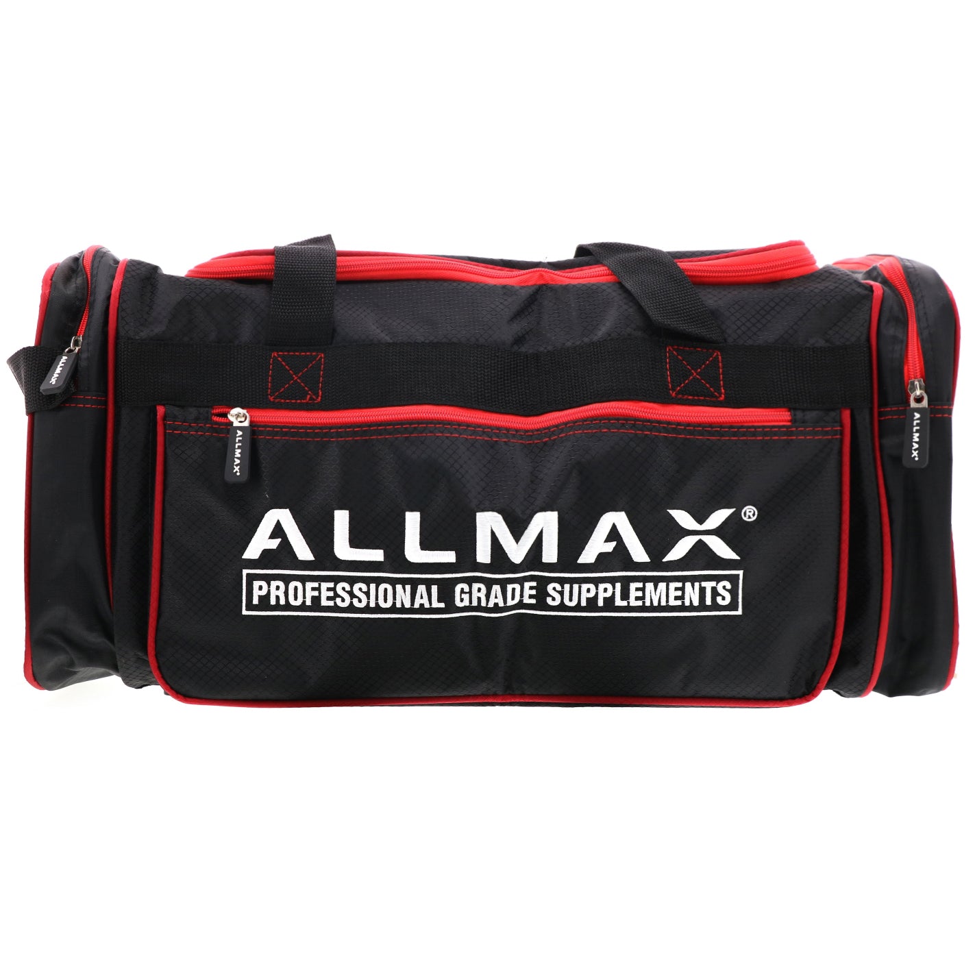 ALLMAX Nutrition, ALLMAX Premium Fitness Gym Bag, Black & Red, 1 Bag