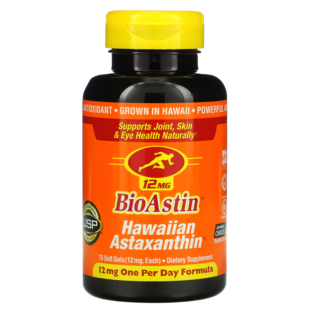 Nutrex Hawaii, BioAstin, Hawaiian Astaxanthin, 12 mg, 75 Soft Gels