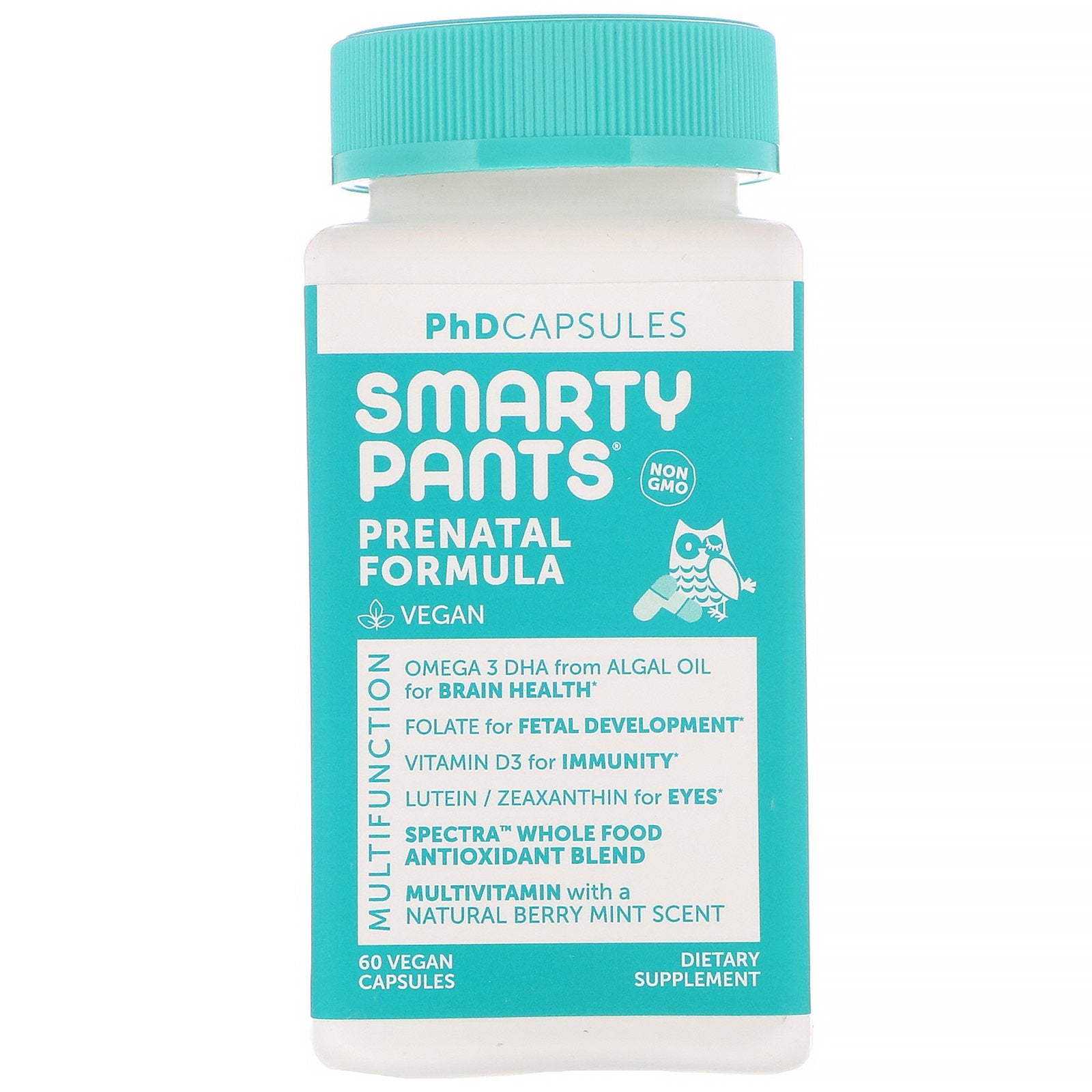 SmartyPants, PhD Capsules, Prenatal Formula, 60 Vegan Capsules