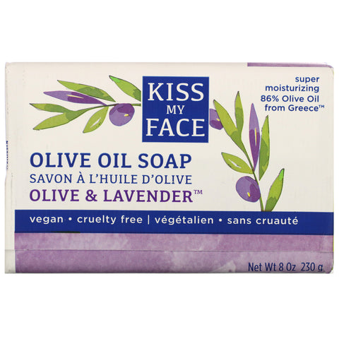 Kiss My Face, Olive Oil Soap, Olive & Lavender, 8 oz (230 g)