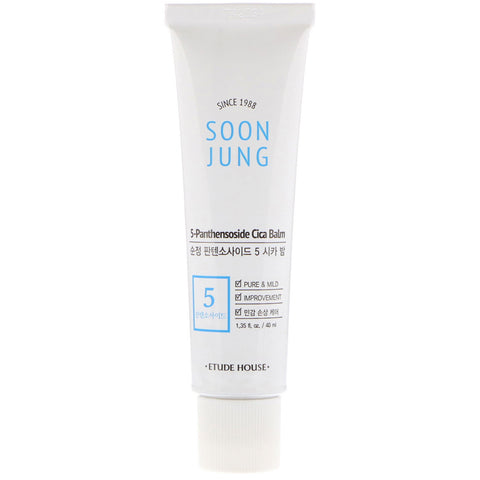 Etude House, Soon Jung, 5-Panthensoside Cica Balm, 1.35 fl oz (40 ml)