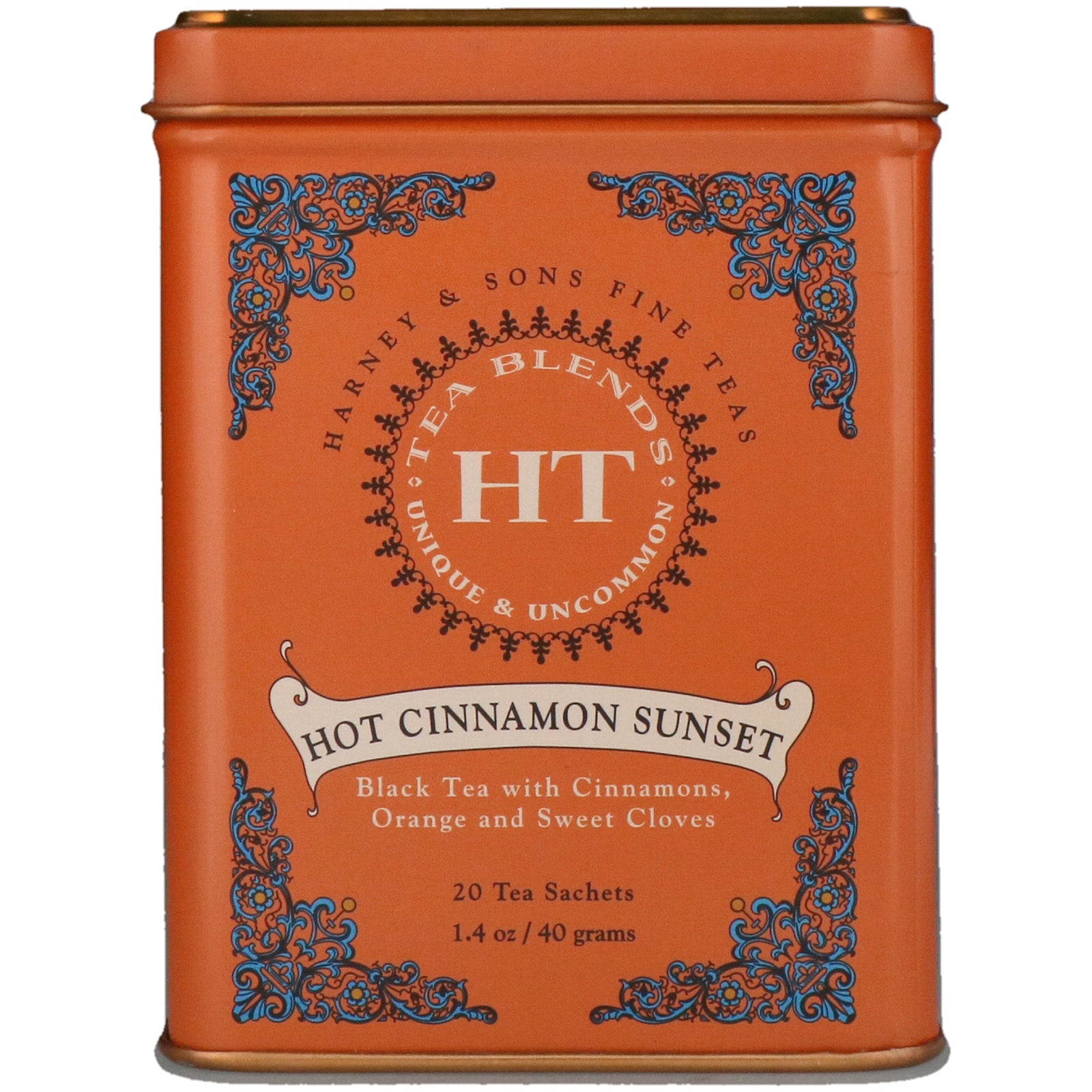 Harney & Sons, HT Tea Blend, Hot Cinnamon Sunset, 20 Tea Sachets, 1.4 oz (40 g)