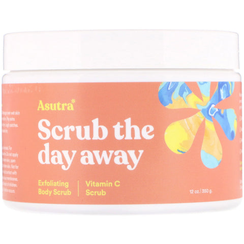 Asutra, Scrub The Day Away, Exfoliating Body Scrub, Vitamin C Scrub, 12 oz (350 g)