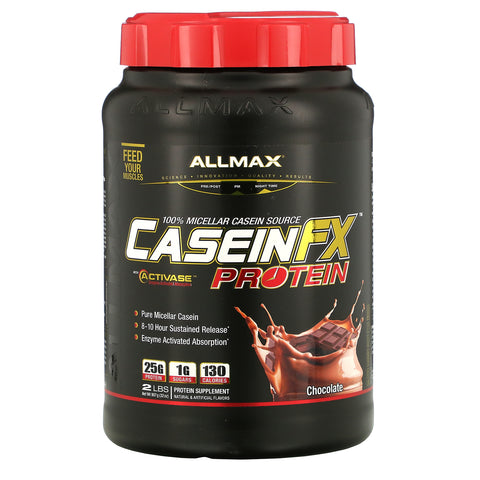 ALLMAX Nutrition, CaseinFX, 100% Casein Micellar Protein, Chocolate, 2 lbs. (907 g)