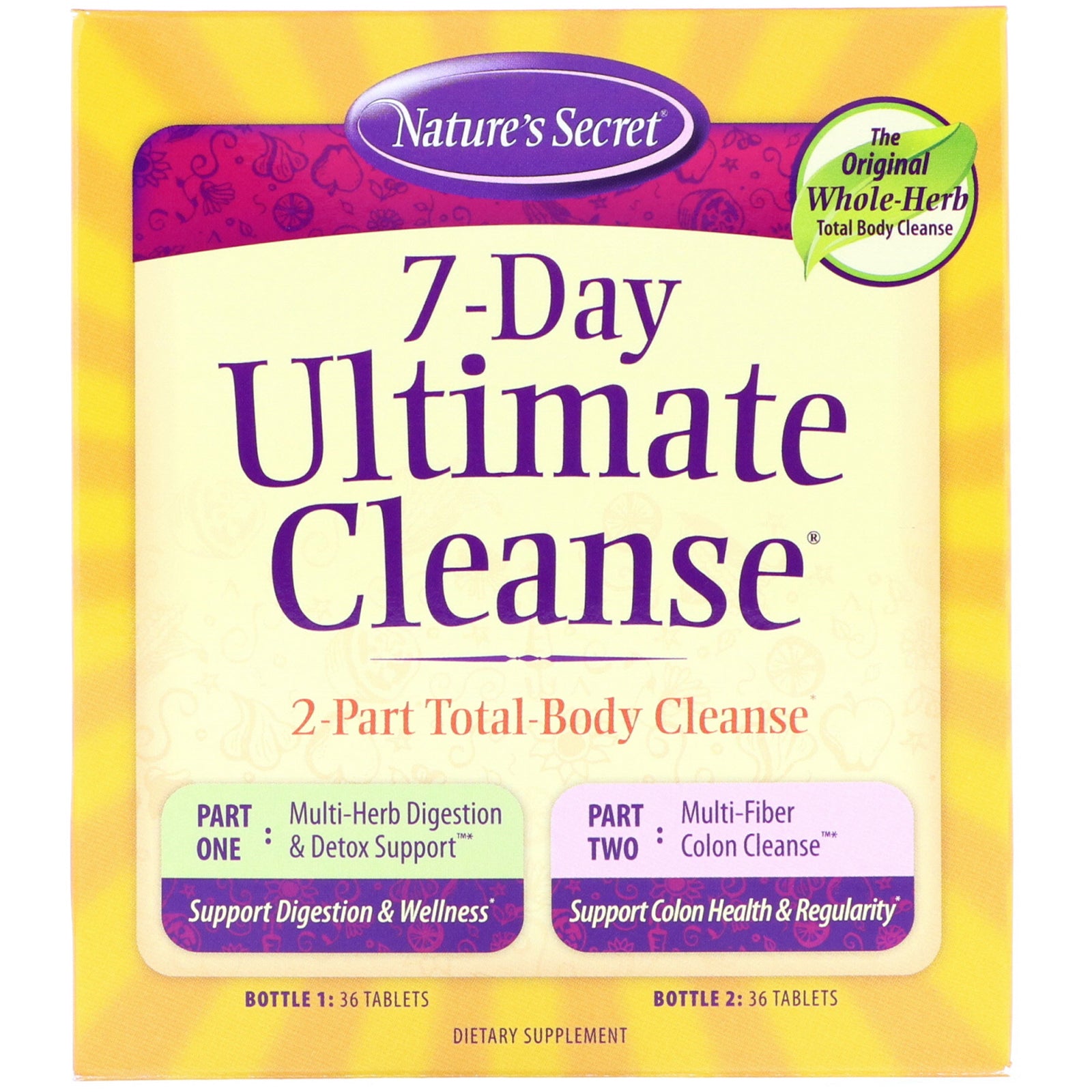 Nature's Secret, 7-Day Ultimate Cleanse, 2-Part Total-Body Cleanse