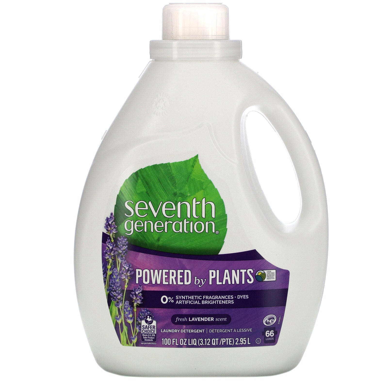 Seventh Generation, Laundry Detergent, Fresh Lavender, 100 fl oz (2.95 L)