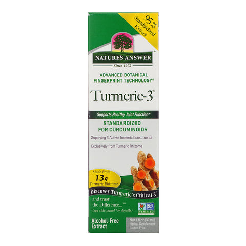 Nature's Answer, Turmeric-3, Alcohol-Free, 1 fl oz (30 ml)