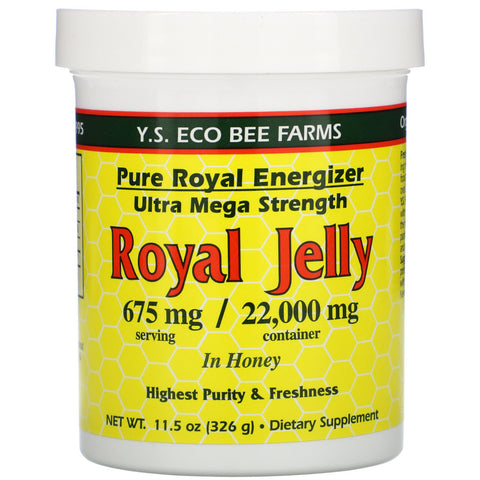 Y.S. Eco Bee Farms, Royal Jelly In Honey, 675 mg, 11.5 oz (326 g)