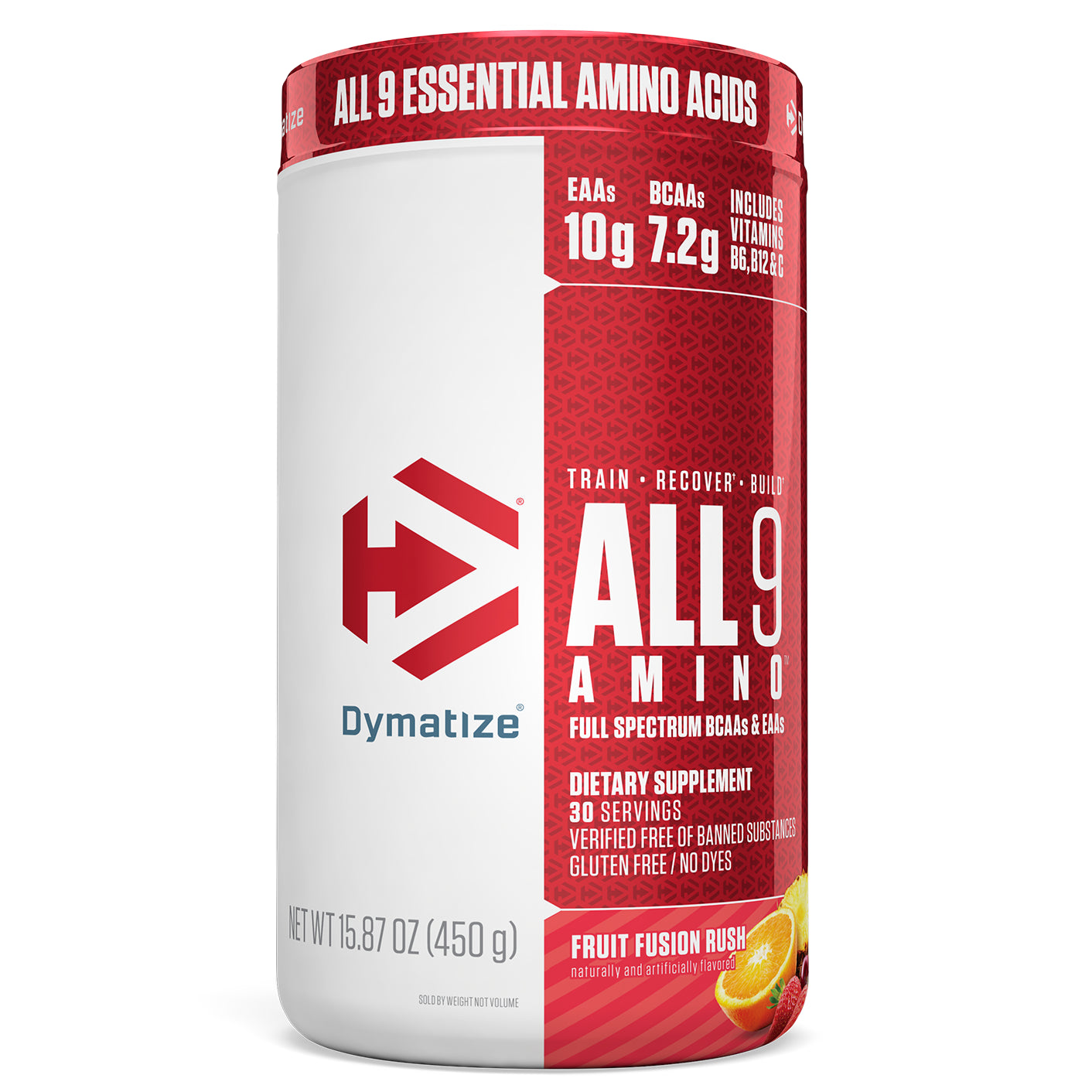 Dymatize Nutrition, ALL9AMINO, Fruit Fusion Rush, 15.87 (450 g)