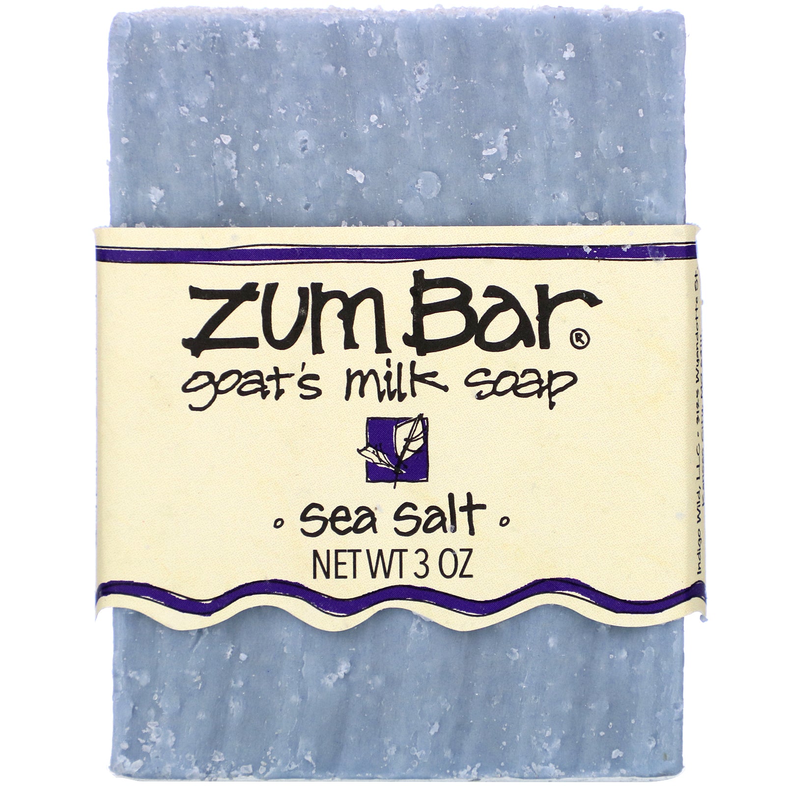 Indigo Wild, Zum Bar, Goat's Milk  Soap, Sea Salt, 3 oz