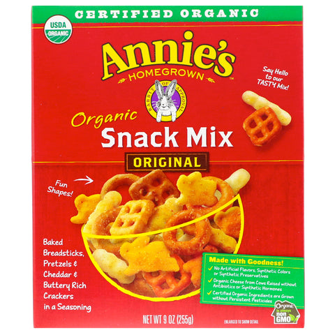 Annie's Homegrown, Organic Snack Mix, Original, 9 oz (255 g)