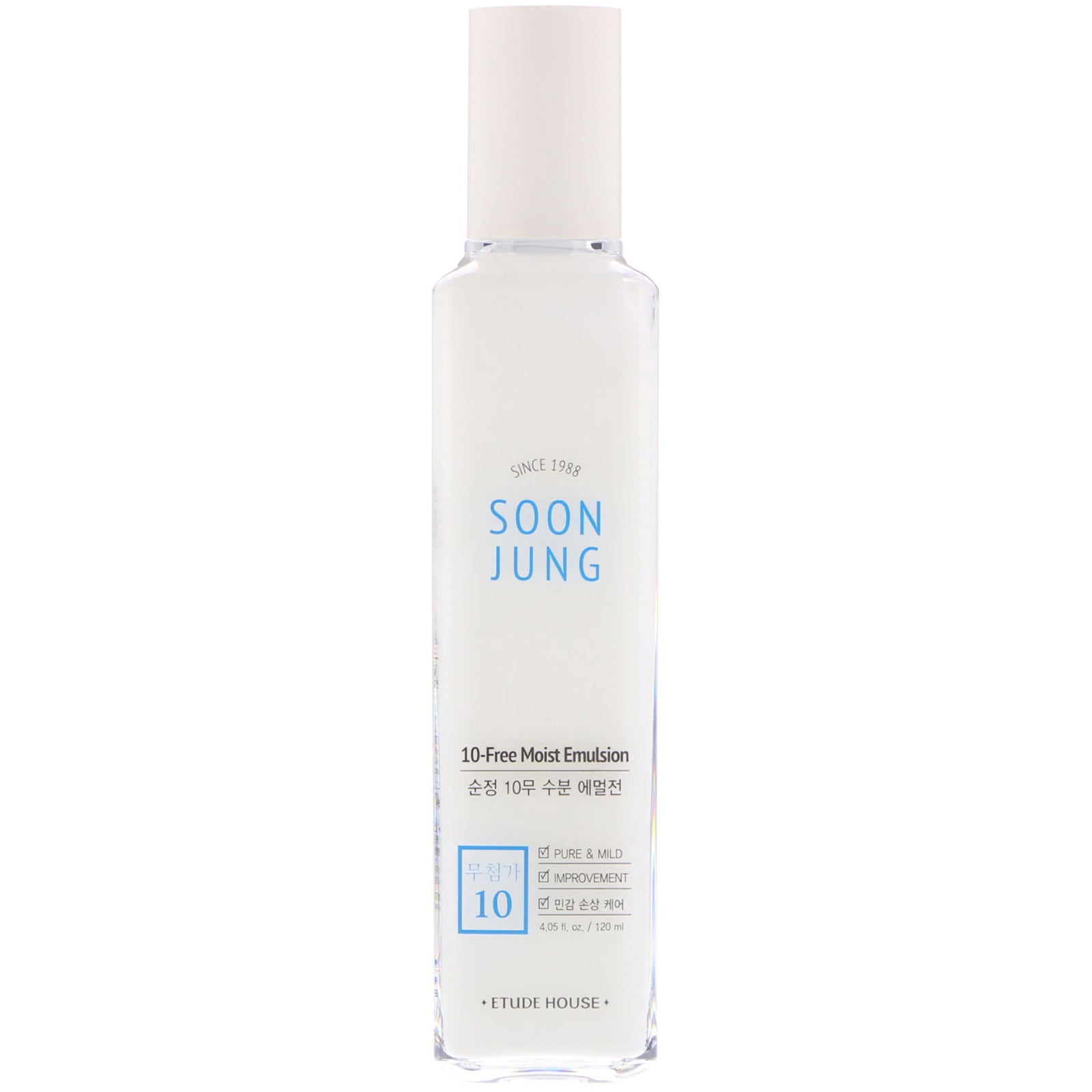 Etude House, Soon Jung, 10-Free Moist Emulsion, 4.05 fl oz (120 ml)
