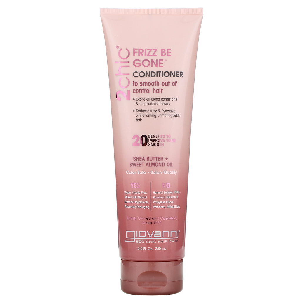 Giovanni, 2chic, Frizz Be Gone Conditioner, Shea Butter + Sweet Almond Oil, 8.5 fl oz (250 ml)