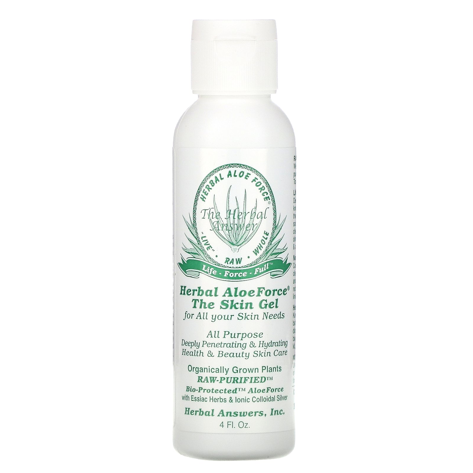 Herbal Answers, Herbal Aloe Force, The Skin Gel, 4 fl oz