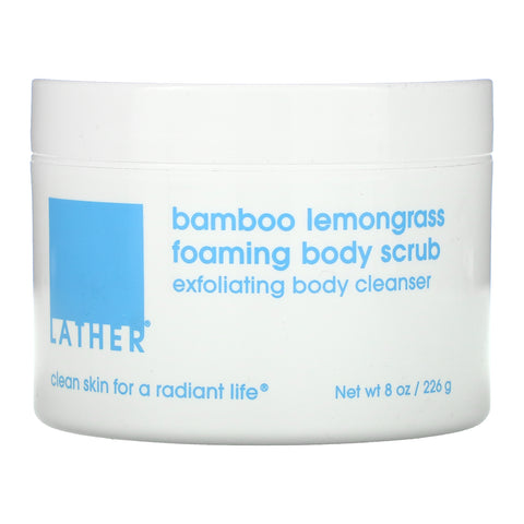 Lather, Bamboo Lemongrass Foaming Body Scrub, 8 oz (226 g)