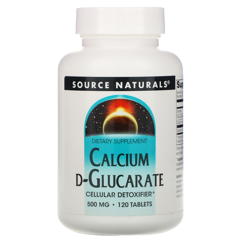 Source Naturals, Calcium D-Glucarate, 500 mg, 120 Tablets