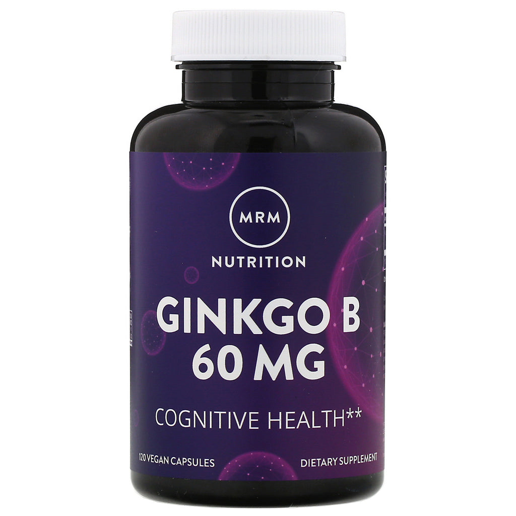 MRM, Nutrition, Ginkgo B, 60 mg, 120 Vegan Capsules