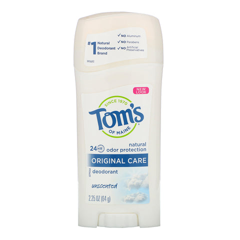 Tom's of Maine, Natural Deodorant, Original Care, Unscented, 2.25 oz (64 g)